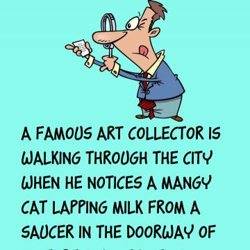The Art Collector And Cat Saucer