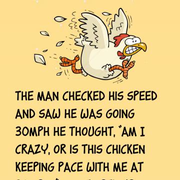 The Man Was Amazed To See Chicken Running 50Mph