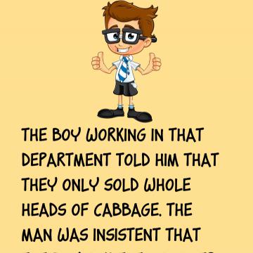 This Boy Has To Think On His Feet