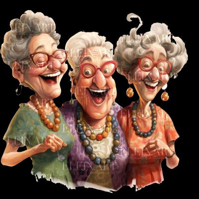 Three Old Ladies