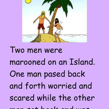 Two Mens Marooned On The Island